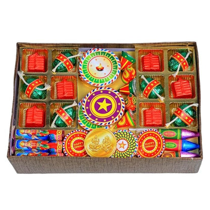 Diwali Chocolate Crackers Gift Pack-Chocolate