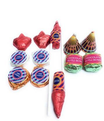 Diwali Chocolate Crackers Gift Pack-Chocolate